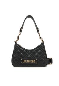 Love Moschino - LOVE MOSCHINO Torebka JC4152PP1MLA0000 Czarny. Kolor: czarny. Materiał: skórzane