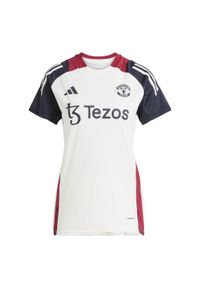 Adidas - Koszulka Manchester United Tiro 24 Training. Kolor: biały, czarny, wielokolorowy. Materiał: materiał. Sport: piłka nożna