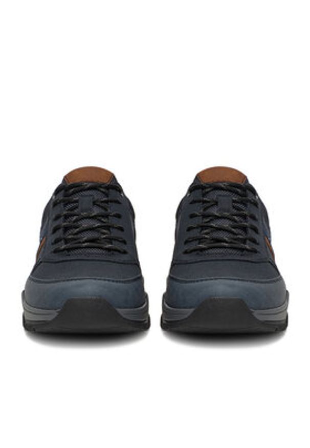 Rieker Sneakersy 11211-14 Granatowy. Kolor: niebieski. Materiał: materiał