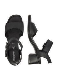 Remonte Sandały D1K51-00 Czarny. Kolor: czarny. Materiał: skóra #3