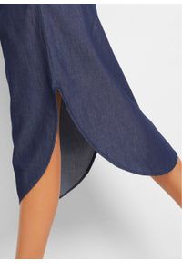 Spódnica dżinsowa z gumką w talii bonprix ciemnoniebieski. Kolor: niebieski #5
