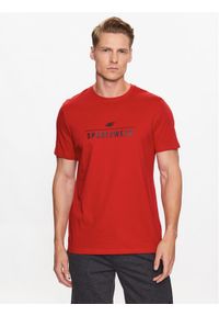 4f - 4F T-Shirt 4FSS23TTSHM539 Czerwony Regular Fit. Kolor: czerwony. Materiał: bawełna