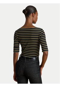 Lauren Ralph Lauren - LAUREN RALPH LAUREN Bluzka 200980044002 Czarny Slim Fit. Kolor: czarny. Materiał: bawełna #5