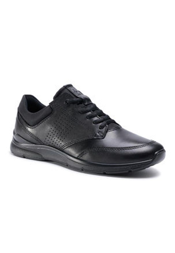 ecco - ECCO Sneakersy Irving 51173451052 Czarny. Kolor: czarny. Materiał: skóra