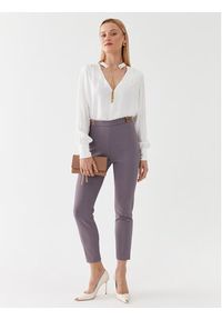 Elisabetta Franchi Spodnie materiałowe PA-005-36E2-V280 Fioletowy Slim Fit. Kolor: fioletowy. Materiał: syntetyk #4