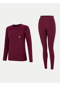 Dare2B Komplet sportowy DWU415 Bordowy Slim Fit. Kolor: czerwony. Materiał: syntetyk. Styl: sportowy