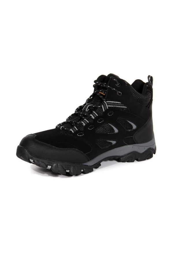 Buty trekkingowe męskie HolcombeIEP Mid Regatta. Kolor: czarny. Sport: turystyka piesza
