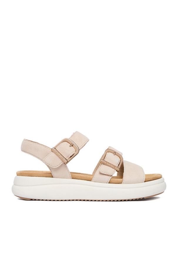 Remonte Sandały CEO-D0L50-60 Beżowy. Kolor: beżowy. Materiał: zamsz, skóra