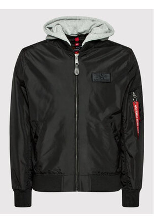 Alpha Industries Kurtka bomber MA-1 196108 Czarny Regular Fit. Kolor: czarny. Materiał: syntetyk