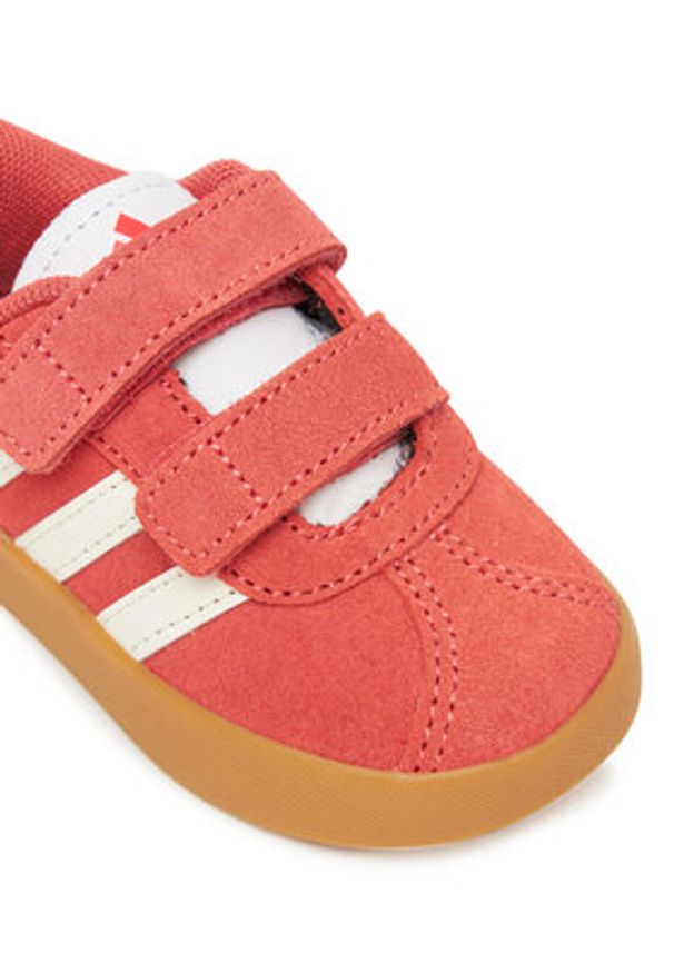 Adidas - adidas Sneakersy VL Court 3.0 Shoes JR2218 Czerwony. Kolor: czerwony. Materiał: zamsz, skóra