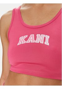 Karl Kani Biustonosz top Small Serif 6131305 Różowy Slim Fit. Kolor: różowy. Materiał: syntetyk #4