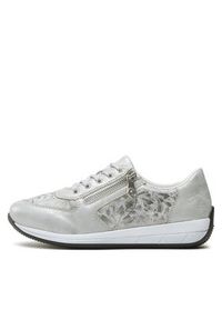 Rieker Sneakersy N1112-80 Szary. Kolor: szary. Materiał: skóra #3