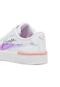 Puma - Dziecięce sneakersy Carina 2.0 Crystal Wing PUMA White Peach Smoothie Black Pink. Kolor: wielokolorowy, różowy, czarny, biały. Sezon: lato