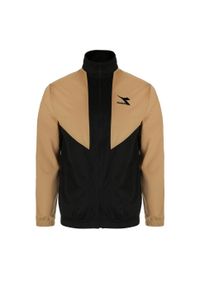 Diadora - Zestaw dresowy męski DIADORA TRACKSUIT FZ CHROMIA. Kolor: brązowy. Materiał: dresówka