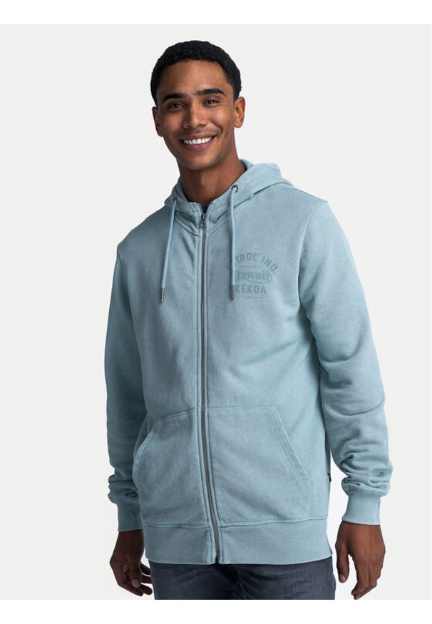 Petrol Industries Bluza M-1040-SWH312 Niebieski Regular Fit. Kolor: niebieski. Materiał: bawełna