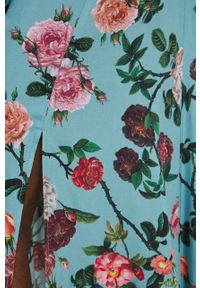 medicine - Medicine spódnica kolor turkusowy maxi rozkloszowana. Kolor: turkusowy. Materiał: tkanina #4