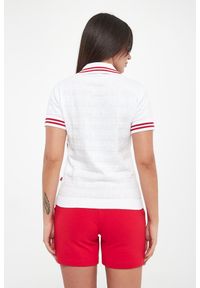 JOOP! Jeans - Polo damskie z tłoczonym logo Kalena JOOP! JEANS. Typ kołnierza: polo #2