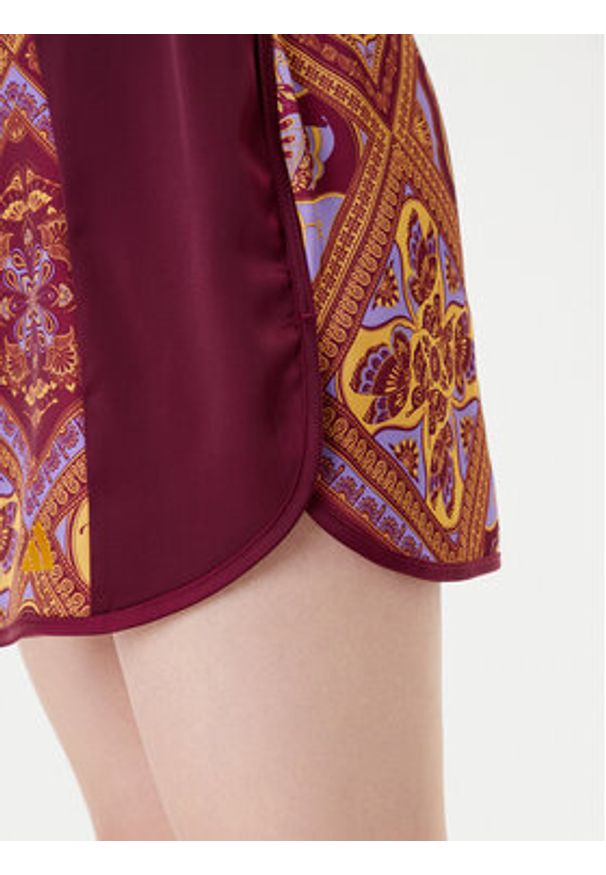 Adidas - adidas Szorty sportowe FARM Premium JW4482 Bordowy Loose Fit. Kolor: czerwony. Materiał: syntetyk