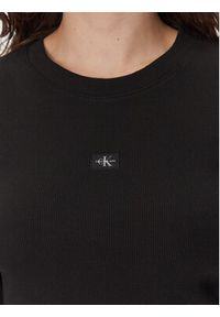 Calvin Klein Jeans Sukienka codzienna J20J225112 Czarny Slim Fit. Okazja: na co dzień. Kolor: czarny. Materiał: bawełna. Typ sukienki: proste. Styl: casual #3