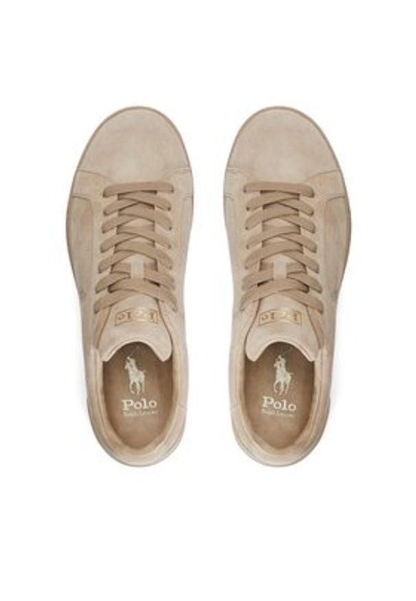 Polo Ralph Lauren Sneakersy Hrt Ct Ii 809877601001 Beżowy. Kolor: beżowy. Materiał: skóra, zamsz