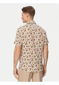 Bugatti Koszula 9253-18908E Beżowy jasny Regular Fit. Kolor: beżowy. Materiał: len #3