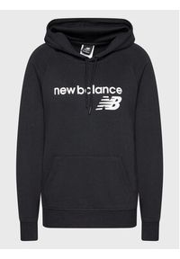 New Balance Bluza Classic Core Fleece WT03810 Czarny Relaxed Fit. Kolor: czarny. Materiał: syntetyk, bawełna