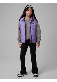 4f - 4F Legginsy dzianinowe dziewczęce - czarne 164 (13-14 lat). Okazja: na spacer, na co dzień. Stan: podwyższony. Kolor: czarny. Materiał: dzianina. Sezon: lato. Styl: casual #1