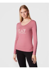 EA7 Emporio Armani Bluzka 6LTT26 TJDZZ 1438 Różowy Regular Fit. Kolor: różowy. Materiał: bawełna #1