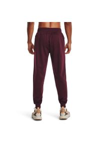 Spodnie dresowe męskie Under Armour Fleece Joggers. Kolor: czerwony. Materiał: dresówka