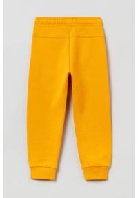 OVS spodnie dresowe dziecięce kolor pomarańczowy gładkie. Okazja: na co dzień. Kolor: pomarańczowy. Materiał: dresówka. Wzór: gładki. Styl: casual