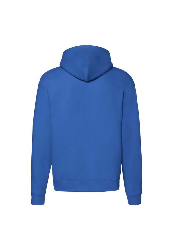 FRUIT OF THE LOOM - Bluza Z Kapturem Męska Regularny. Typ kołnierza: kaptur. Kolor: niebieski. Materiał: materiał, poliester, bawełna