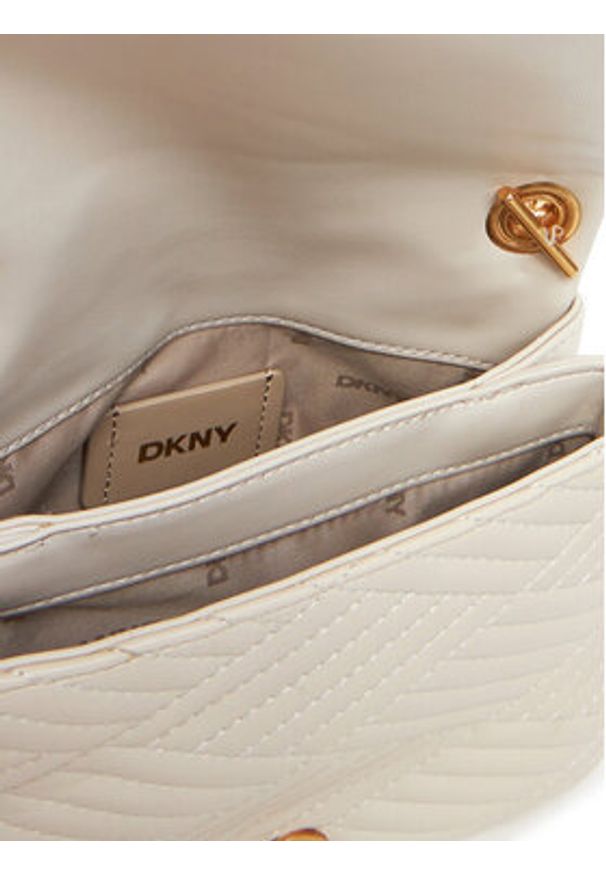 DKNY Torebka R44EKI06 Écru. Materiał: skórzane