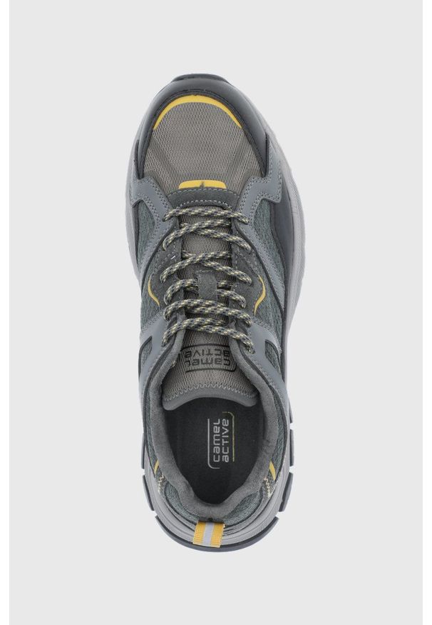 Camel Active Buty kolor szary. Zapięcie: sznurówki. Kolor: szary. Materiał: materiał, guma
