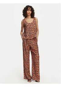 LOLA CASADEMUNT Top MS2615033 Brązowy Regular Fit. Kolor: brązowy. Materiał: wiskoza #5