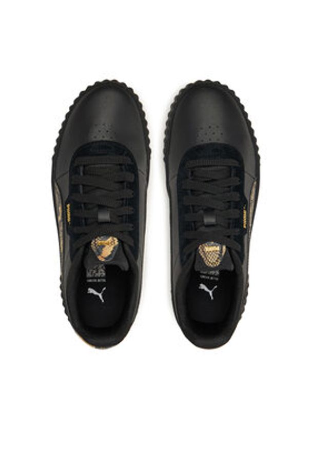 Puma Sneakersy Carina 3.0 Snake Chic 400723 02 Czarny. Kolor: czarny. Materiał: skóra