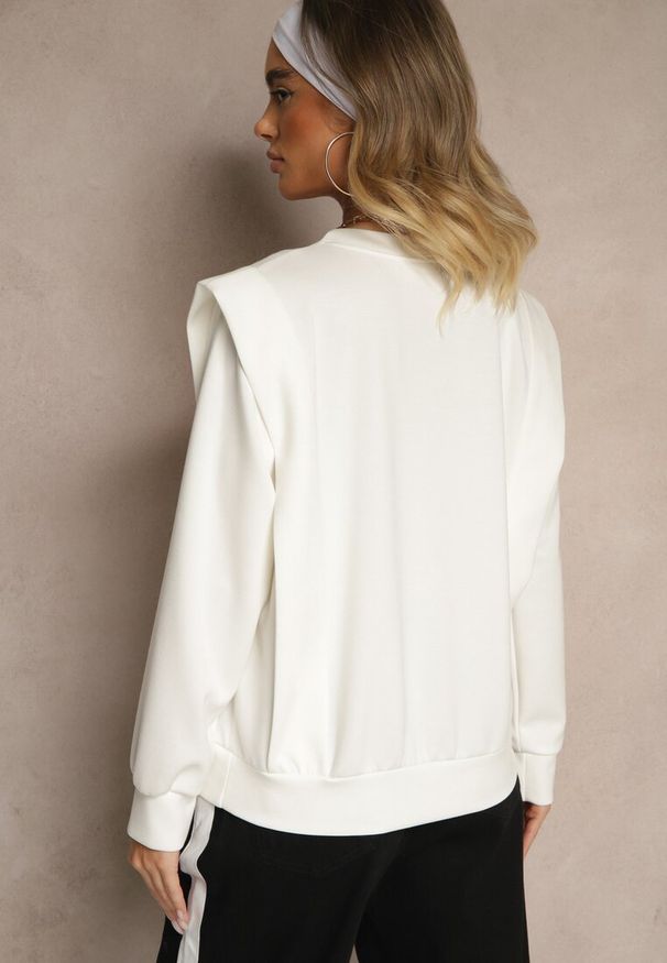 Renee - Biała Bluza z Wiskozą z Szerokimi Ramionami Alioris. Okazja: na co dzień. Kolor: biały. Materiał: wiskoza. Styl: elegancki, casual