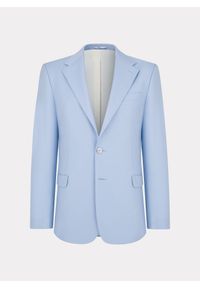 Pako Lorente - PAKO LORENTE - Błękitna wełniana marynarka garniturowa. Kolor: niebieski. Materiał: wełna. Wzór: gładki. Styl: młodzieżowy #3