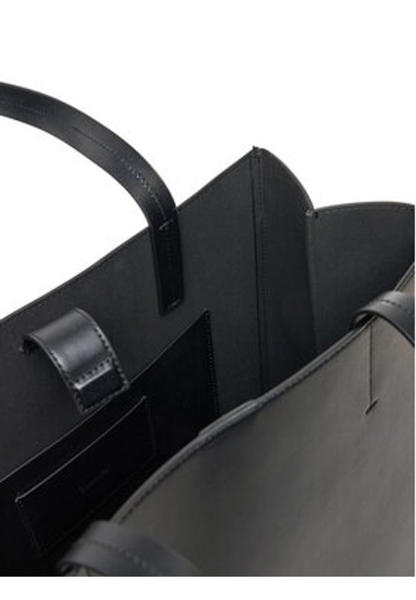 Calvin Klein Torebka Line Lthr Ns Tote 43 LV04F3000G Czarny. Kolor: czarny. Materiał: skórzane