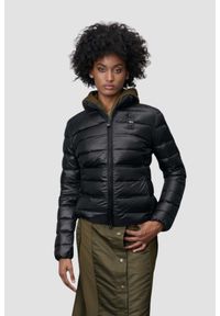 Blauer USA - BLAUER Czarna damska kurtka bez kaptura Georgia Short Jackets, Rozmiar S. Typ kołnierza: bez kaptura. Kolor: czarny. Materiał: puch, poliamid. Styl: elegancki