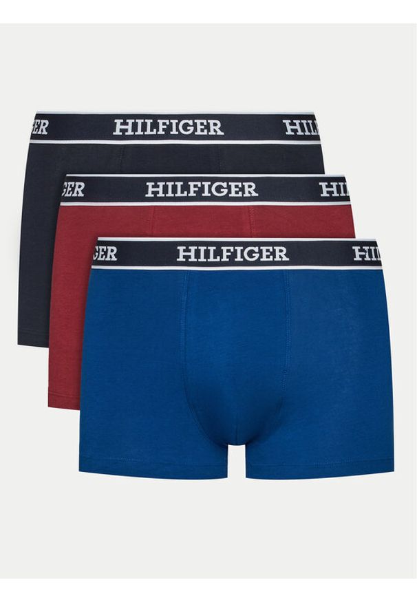 TOMMY HILFIGER - Tommy Hilfiger Komplet 3 par bokserek UM0UM03185 Kolorowy. Materiał: bawełna. Wzór: kolorowy