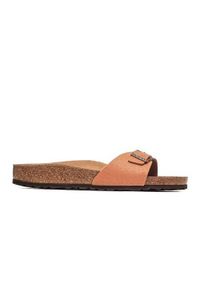 Klapki damskie Birkenstock Madrid. Kolor: brązowy, wielokolorowy. Materiał: syntetyk, materiał. Styl: sportowy #1