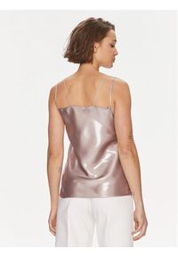 BOSS - Boss Top Besatie 50512748 Brązowy Regular Fit. Kolor: brązowy. Materiał: syntetyk