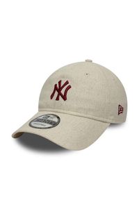 New Era - Czapka baseballowa 9twenty New York Yankees. Kolor: beżowy. Styl: sportowy
