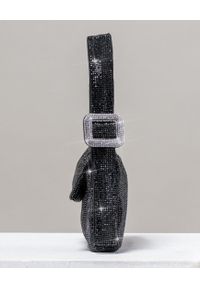 BENEDETTA BRUZZICHES - Czarna kryształowa torebka Monique Jet Black. Kolor: czarny. Rodzaj torebki: na ramię #2