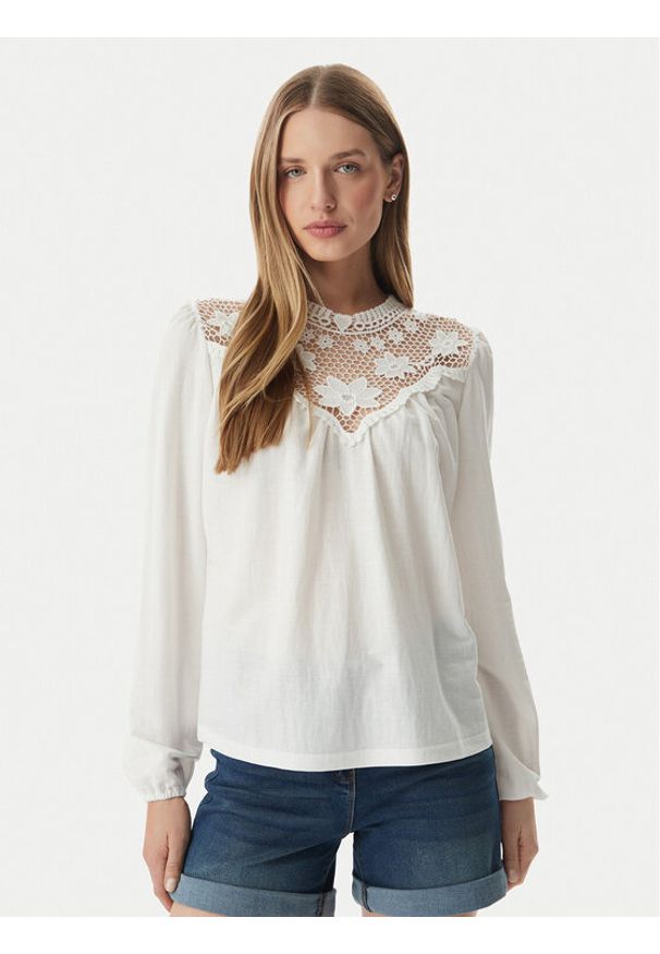 Morgan Bluzka 261-TJOUR Biały Regular Fit. Kolor: biały. Materiał: syntetyk