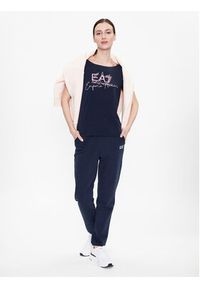 EA7 Emporio Armani T-Shirt 3RTT30 TJDLZ 1554 Granatowy Regular Fit. Kolor: niebieski. Materiał: bawełna