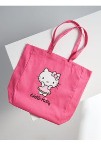 Sinsay - Torebka Hello Kitty - różowy. Kolor: różowy. Wzór: motyw z bajki