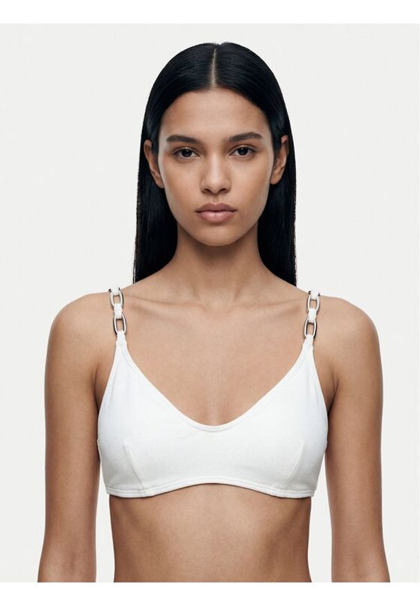 MICHAEL Michael Kors Góra od bikini MM06307 Biały. Kolor: biały. Materiał: syntetyk