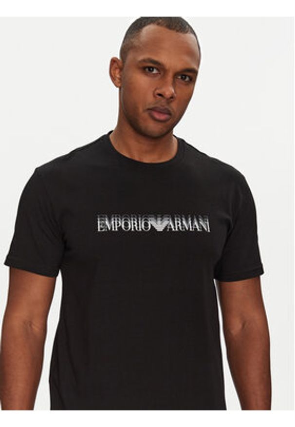 Emporio Armani Underwear T-Shirt EM000574 AF12349 FC113 Czarny Regular Fit. Kolor: czarny. Materiał: bawełna