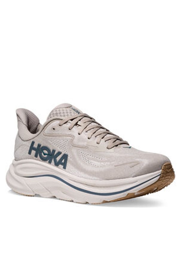 HOKA - Hoka Buty do biegania Clifton 10 1162030 Beżowy. Kolor: beżowy. Materiał: materiał